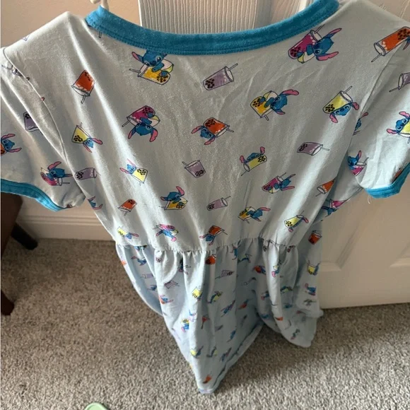 DISNEY LILO & STITCH ladies BOBA RINGER DRESS M - Picture 2 of 3